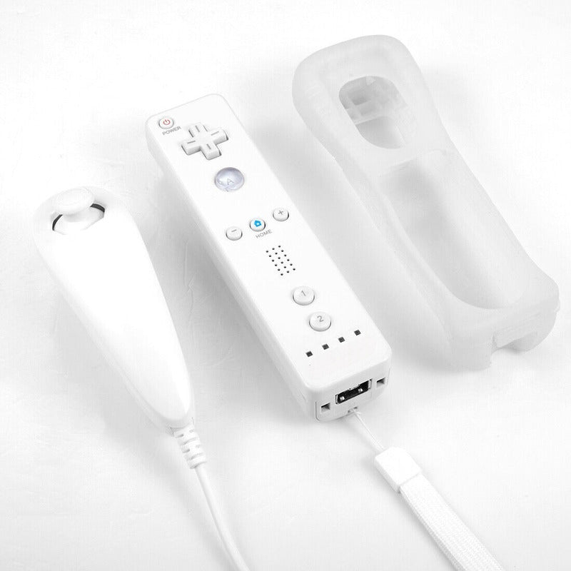 Joystick Compatible Con N-wii Wiimote + Nunchuk + Funda Wii