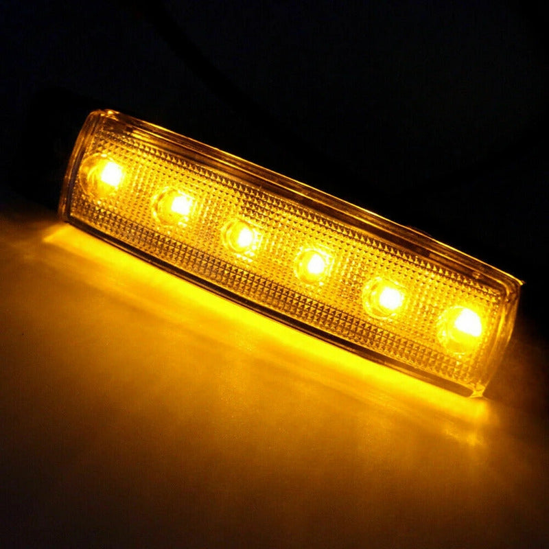 X10 Luz Led De Trocha Lateral Posición Bivoltaje 12-24v 6led