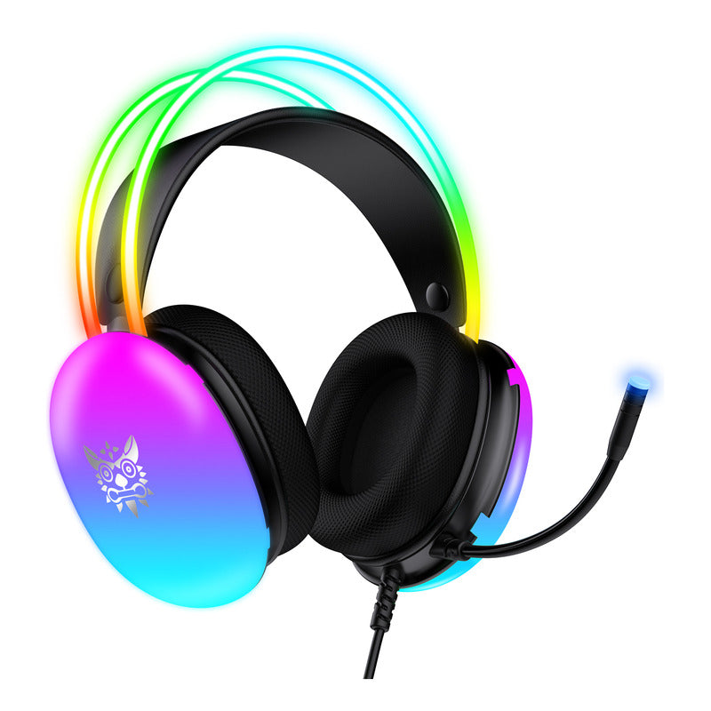 Audífonos Gamer Onikuma X25 Rgb Microfono Comp. Pc Ps4 Ps5
