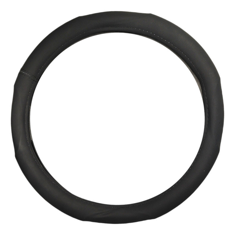 Funda Cubre Volante 38cm Ecocuero Negro Auto 025