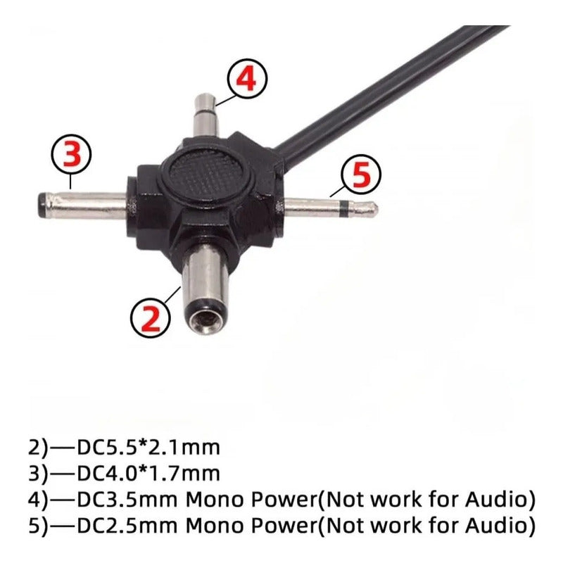 Adaptador Pinza De Batería Con Cable 1.4mt Cargador 50a 4en1