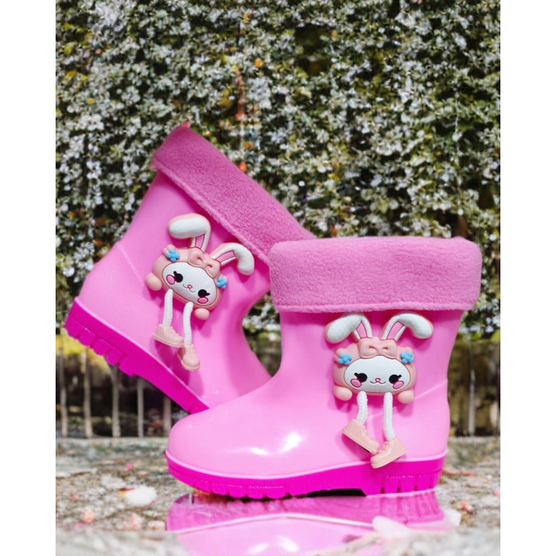 Bota De Agua Niño Niña Impermeable Lluvia Nieve 7584