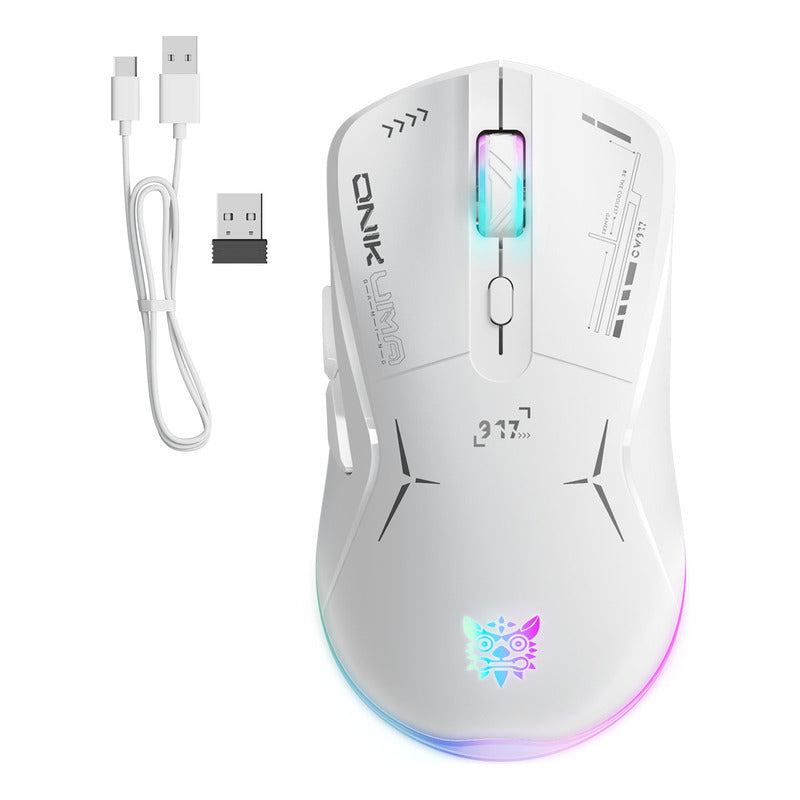Mouse Gamer Inalambrico Onikuma 7 Botones 4800dpi Rgb Recarg