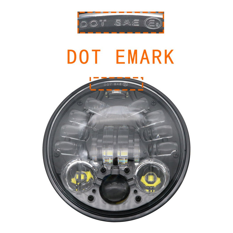 Foco Led Delantero De Moto Con Luz De Viraje 5.75 Pulgada H4