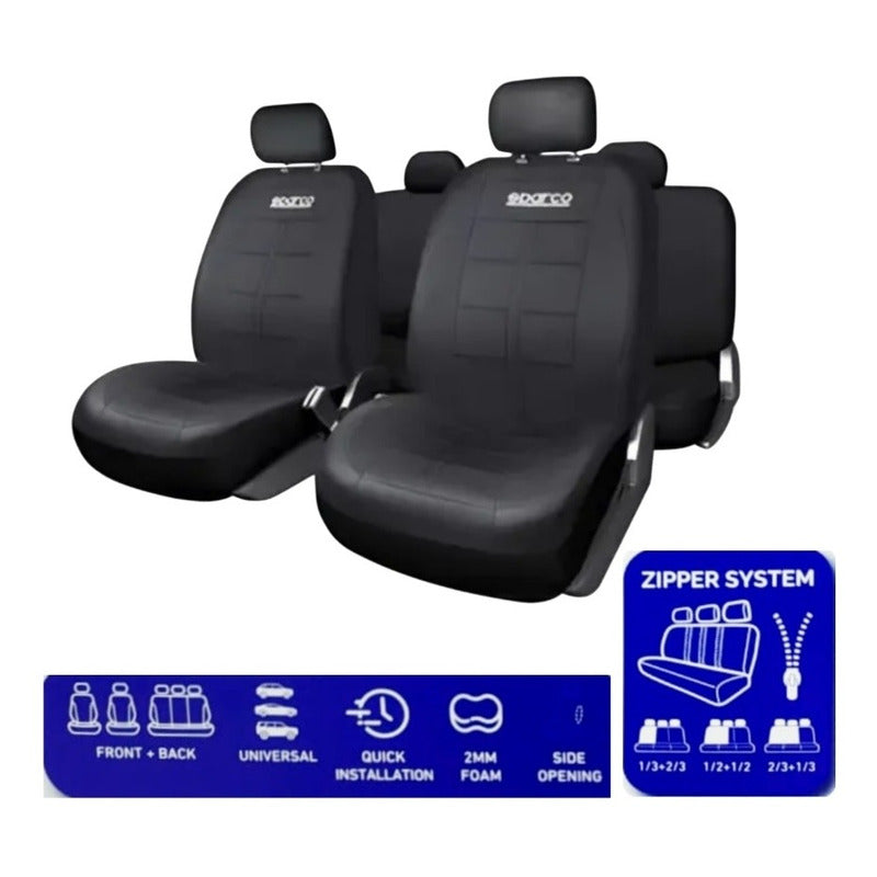 Fundas Cubre Asiento Sparco Eco Cuero Original Auto Suv