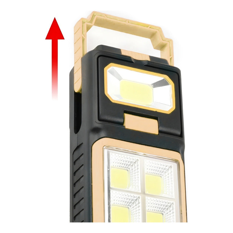 Lámpara De Emergencia Luz Led Recarga Solar /usb +base 48led