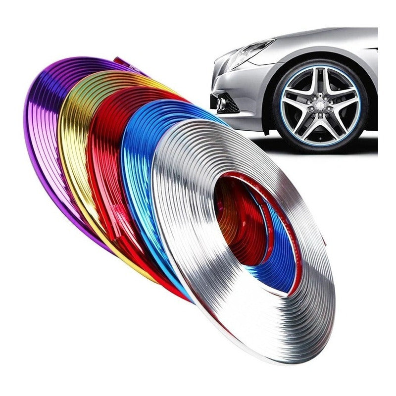 Moldura Para Llantas Decorativa Y Protectora Auto Tuning Ryc