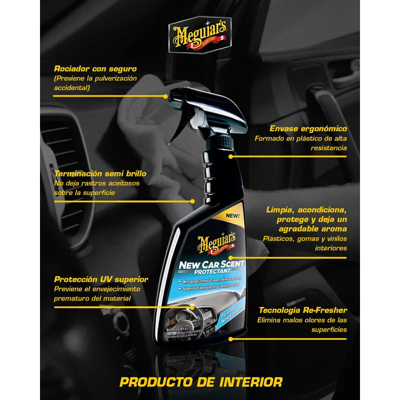 Limpieza Meguiar's Protector De Interior Elimina Olores Prot