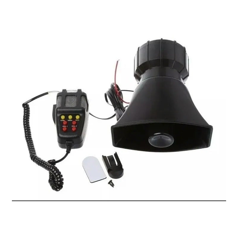 Megafono Sirena 12v 100wts 7 Tonos Carabinero R&c