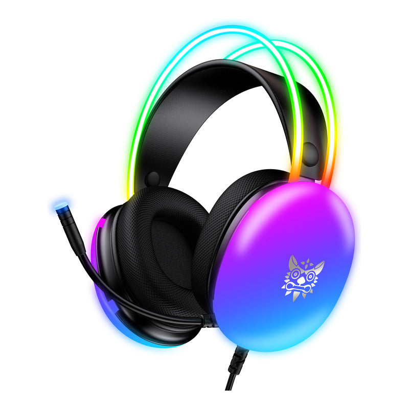 Audífonos Gamer Onikuma X25 Rgb Microfono Comp. Pc Ps4 Ps5