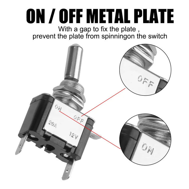 X4 Interruptor Palanca Auto Tuning Switch Encendido/apaga A Azul 25171