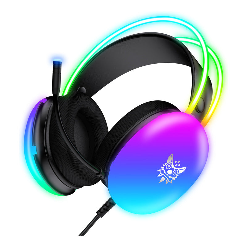 Audífonos Gamer Onikuma X25 Rgb Microfono Comp. Pc Ps4 Ps5