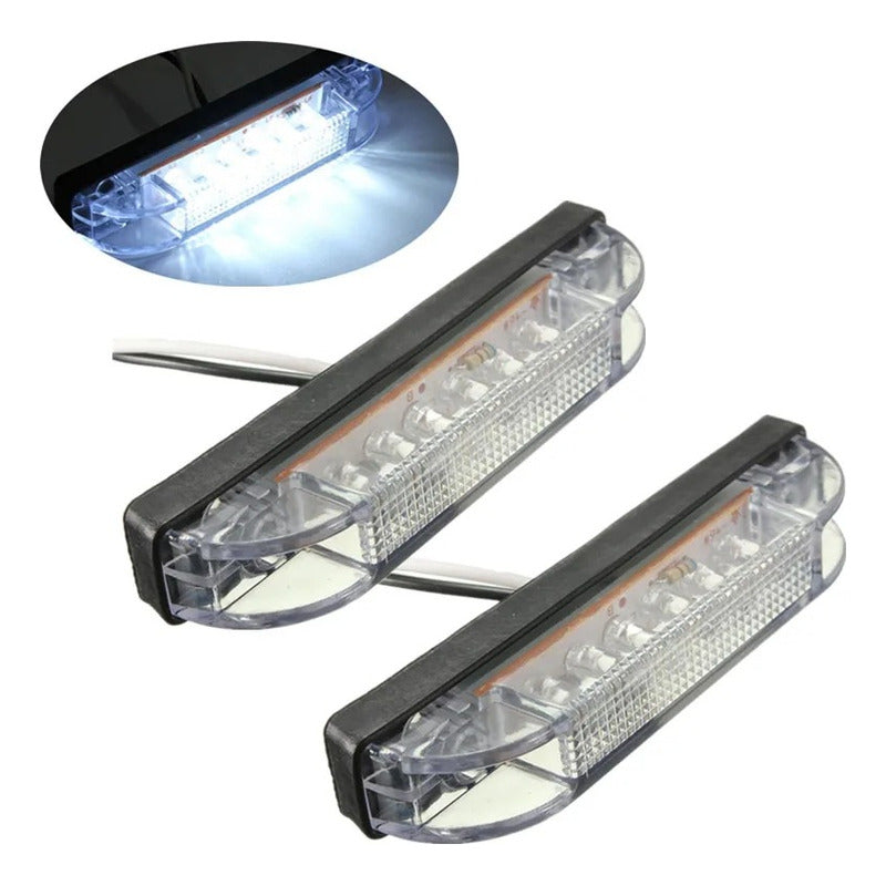 X10 Luz De Trocha Slim 6led Luz Lateral 12v Advertencia /r&c