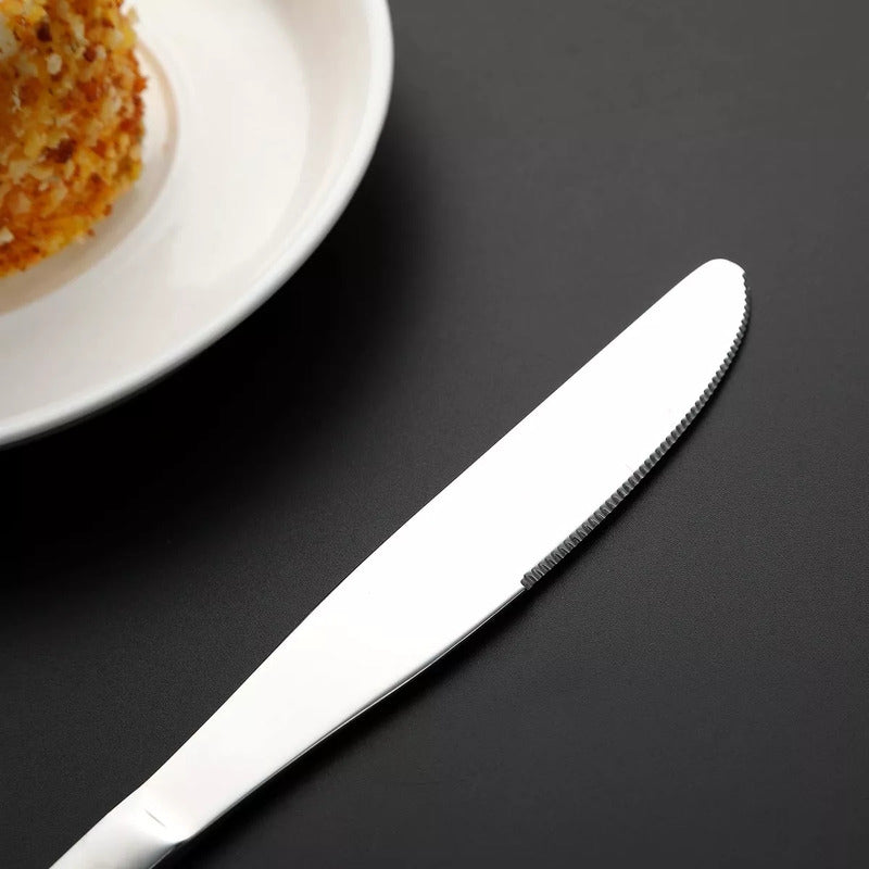 X2 Cuchillo Mesa Acero Inoxidable 19.8cm Carne Fruta Postre
