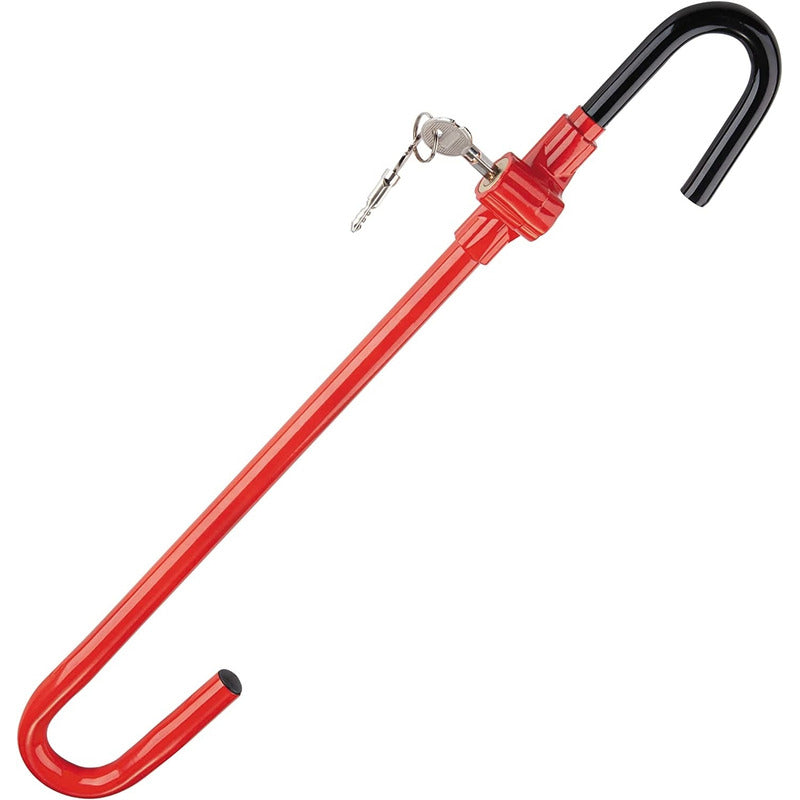 Traba Volante Y Pedal Antirrobo + Llave Cq-legend 8021 Metal