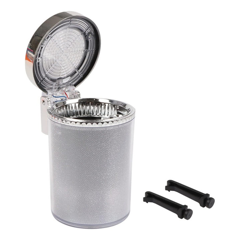 Cenicero Auto Cn Luz Led Soporte Rejilla Del Aire Monedero