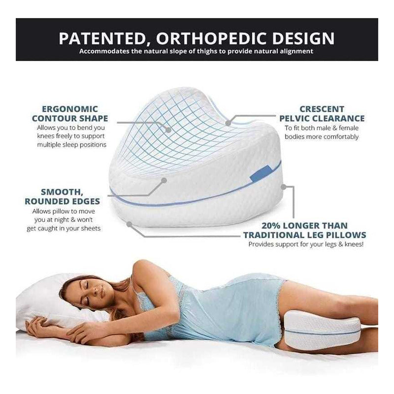 Almohada Entrepierna Para Dormir Memory Terapeutica /r&c