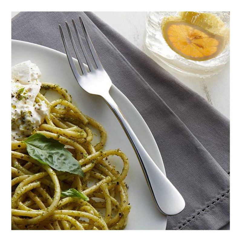 Set 3 Tenedores De Mesa Acero Inoxidable Premium 20cm Mango Plateado
