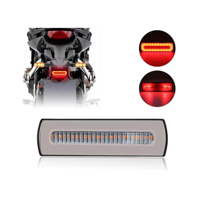 Luz Led Trasera Freno Posición Lateral Trocha Bicolor 12-24v