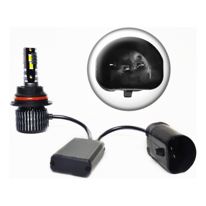 Ampolleta R15 Turbo Led 28000lm Luz Potent 8/48v H4/h13/9004