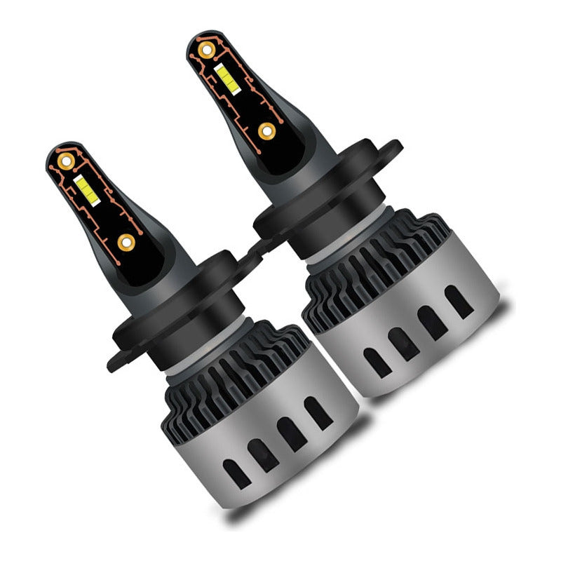 X2 Ampolleta Mini Turbo Led T10 Potente 12000lm Conector H7