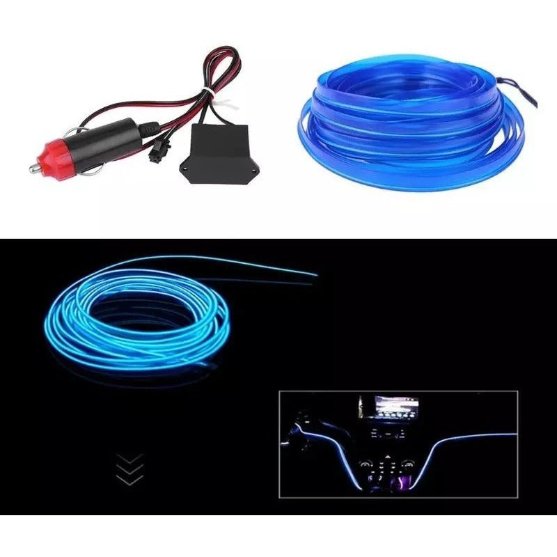 Hilo Decorativo Con Luz Led 5 Metros Interior Auto Tuning
