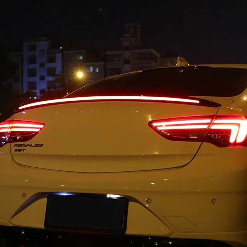 Alerón Lip Spoiler Maleta Con Luz Freno Secuencial Auto Tuni