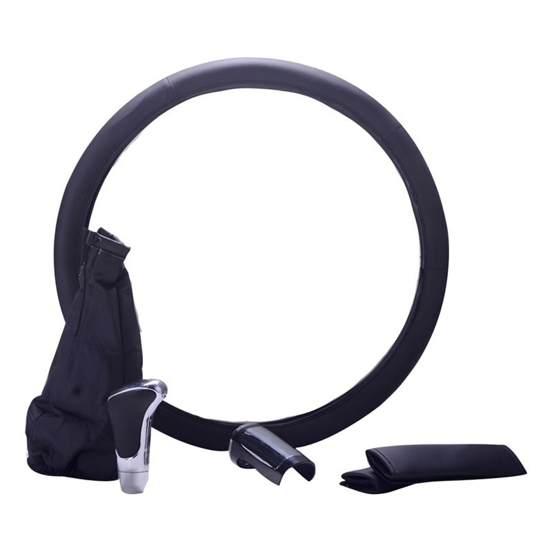 Kit Pomo Cubre: Volante Cinturón Palanca Y Freno Mano Tuning