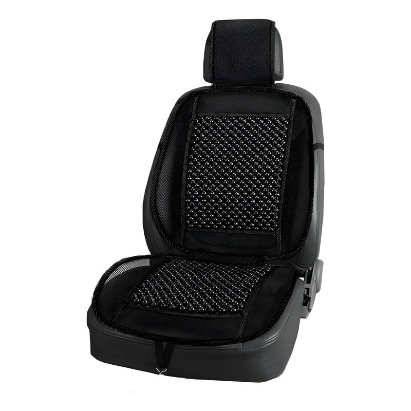 Respaldo Lumbar Ergonómico Negro Cn Bambú Negro Auto Oficina