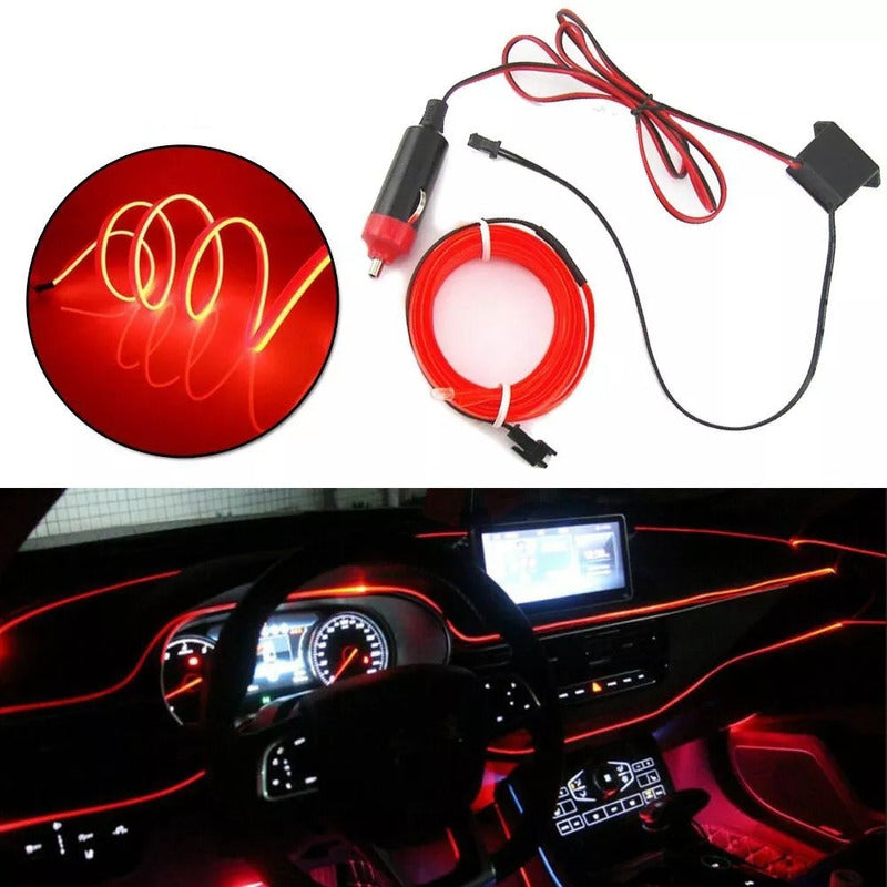 Hilo Decorativo Con Luz Led 5 Metros Interior Auto Tuning