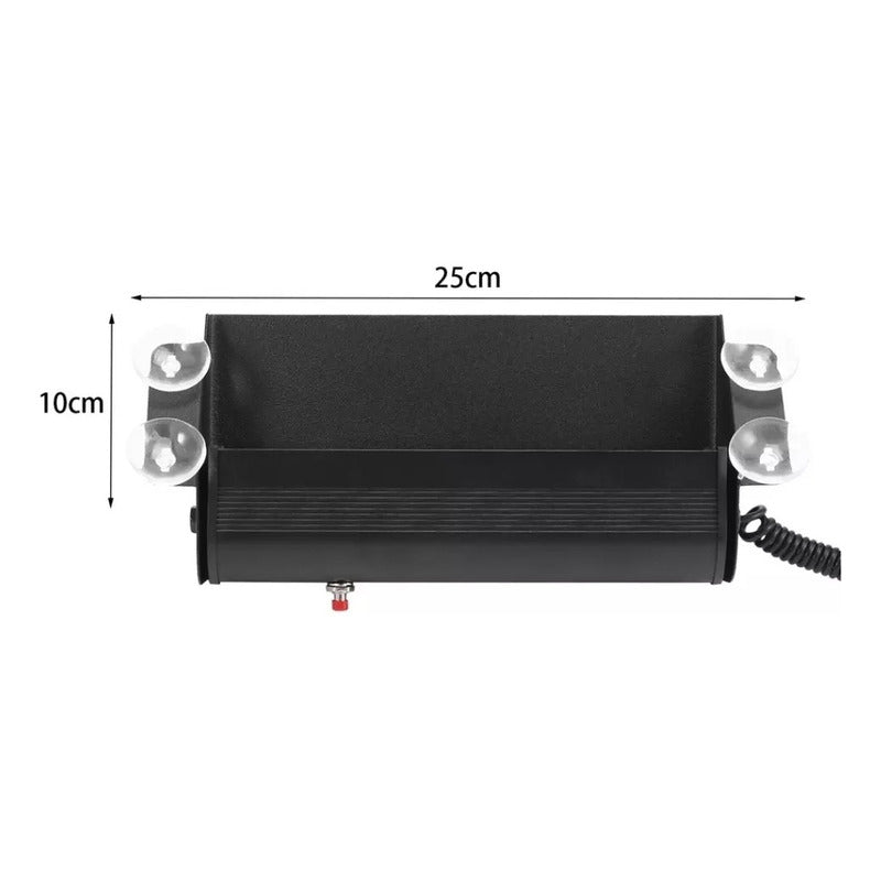 Baliza Parabrisa Led Estroboscopica Bomberos Carabinero 12v