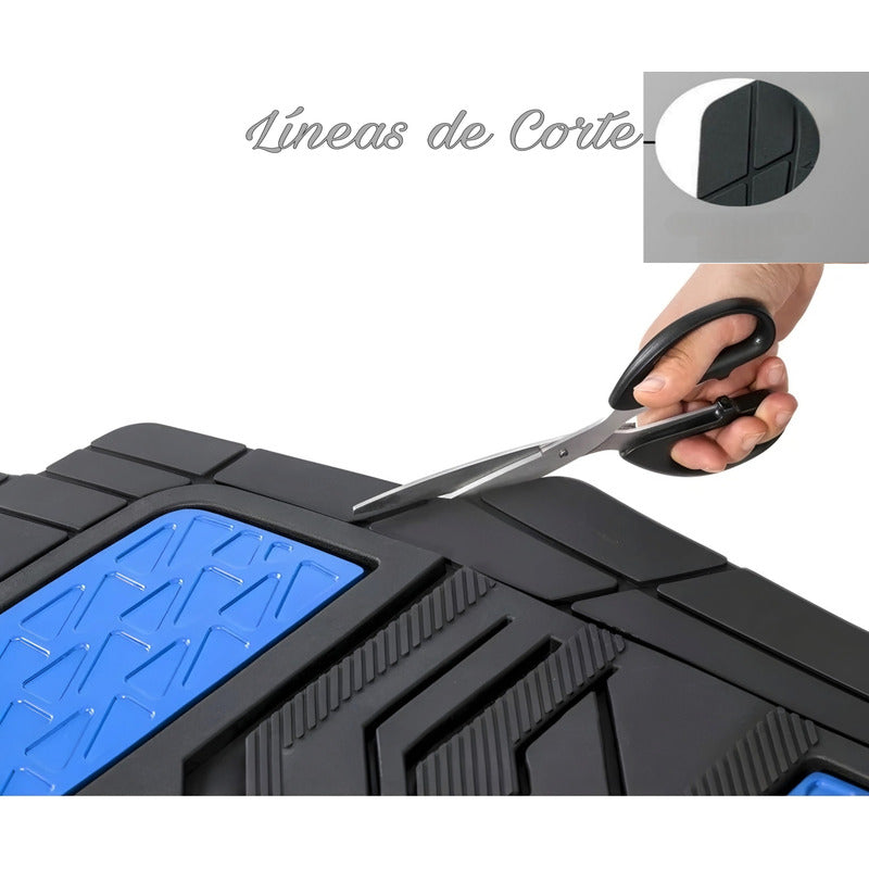 Alfombra Piso De Goma-metalizado Auto Universal 5pcs Tuninng