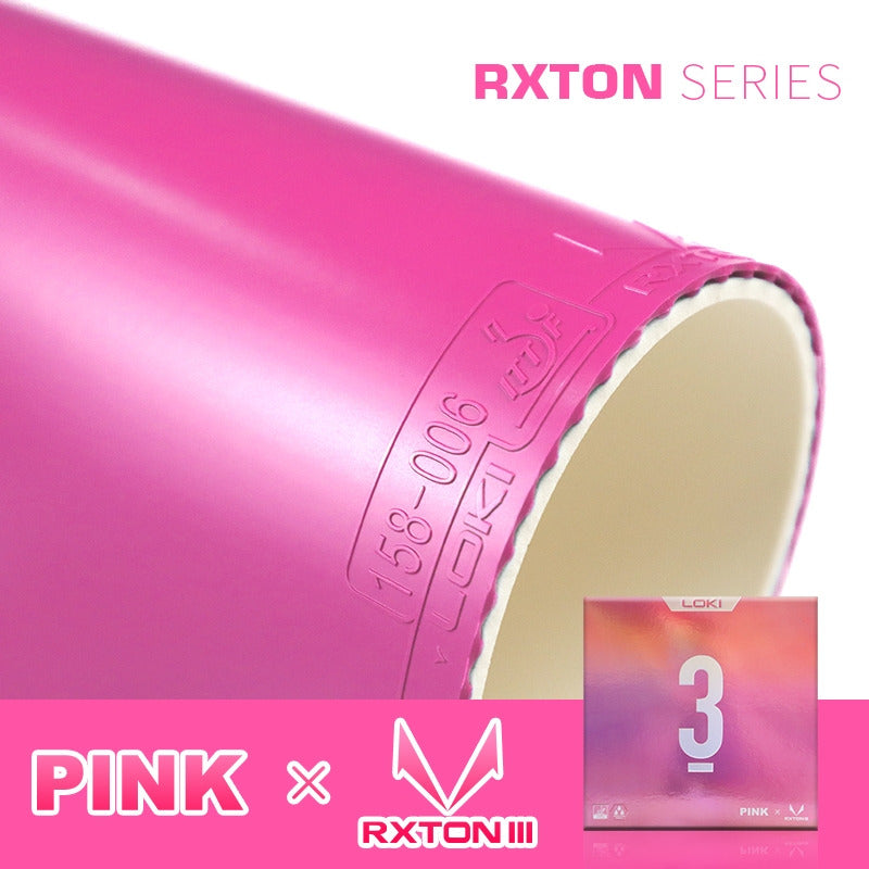 Goma Tenis Mesa Rxton 3 Rosa/azul Loki Series Goma Pingpong