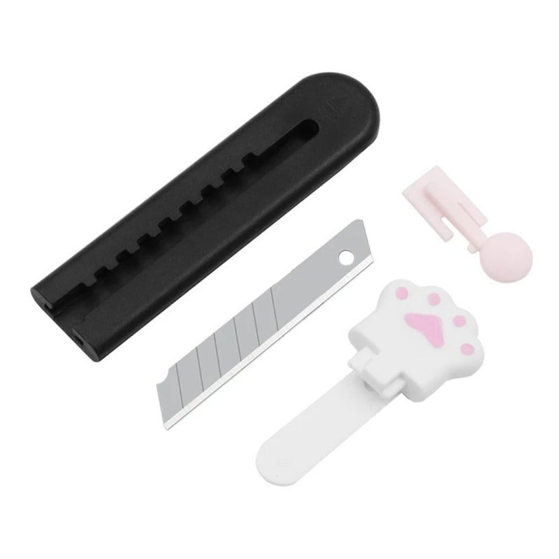 Mini Corta Cartón Cutter Garrita Patita De Gato Portátil Ryc