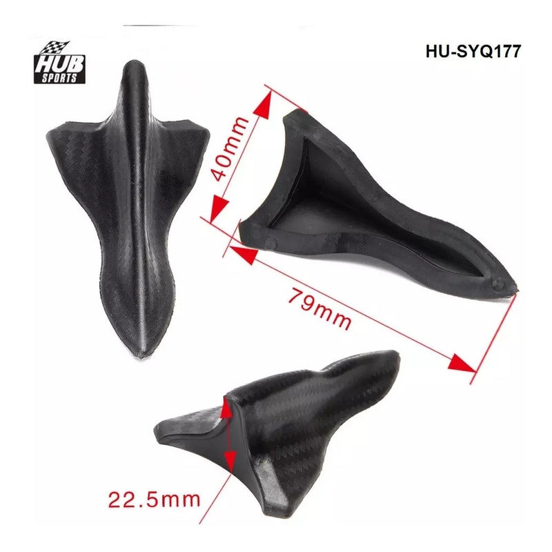 Mini Aleta Tiburón Difusor Techo Auto Universal X10 Unidades