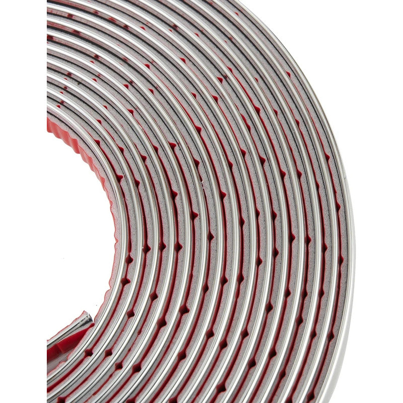 Moldura Cromada 12mm Adhesiva Decorativa Auto Tuning 15m R&c