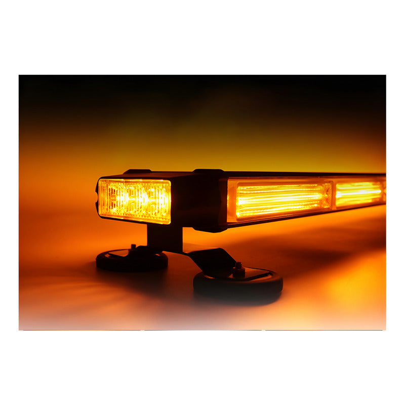 Baliza Led De Techo Destellante Ámbar 80cm Auto 12v Con Imán