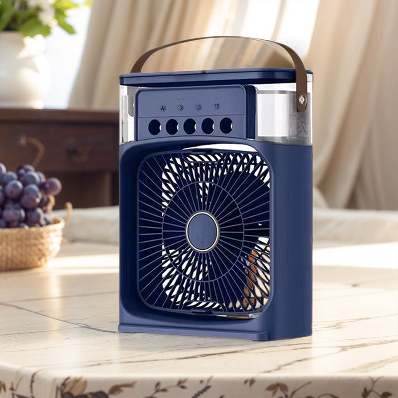 Ventilador 3en1 Humidificador Aromatizante Cn Luz Aire Frío