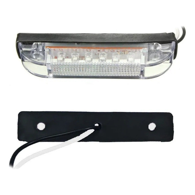 X10 Luz De Trocha Slim 6led Luz Lateral 12v Advertencia /r&c