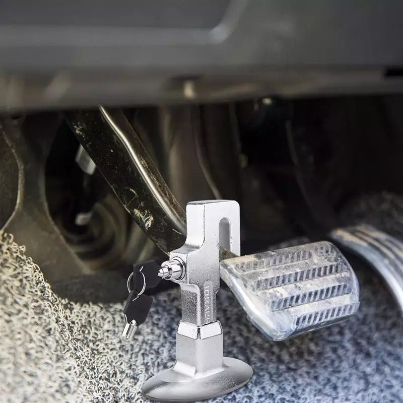 Traba Pedal Anti Robo Auto Embrague Freno Llave Seguridad