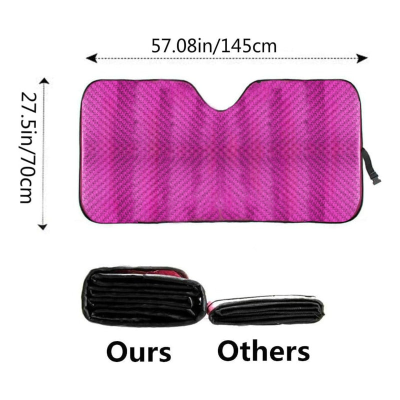 Tapa Sol Rosa Xl Protector Solar Para Parabrisas 145x70cm