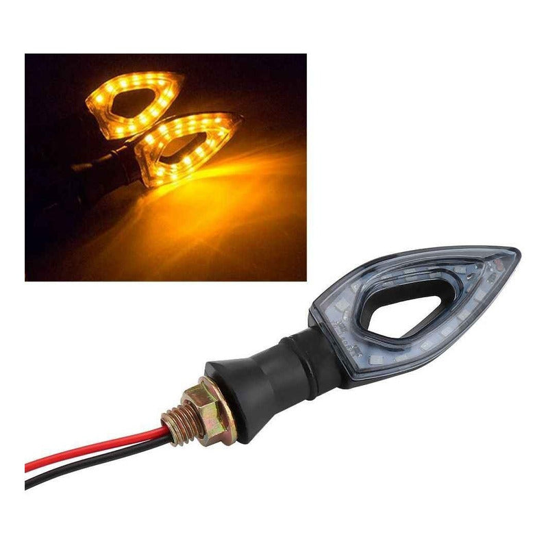 Luces Intermitente De Moto X2 Triangular Viraje /r&c