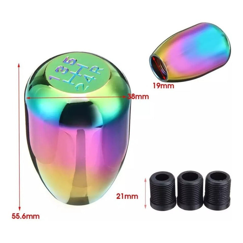 Pomo Manilla Palanca Cambios Tornasol 5ta Tuning Universal