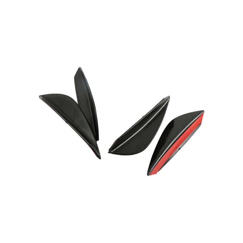 X4 Mini Aleta Difusor Parachoque Adhesivo Decoración Tunning