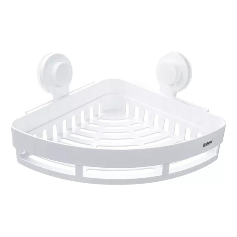 Organizador De Baño Esquinero Colgante Sopapa Bathlux Color Blanco