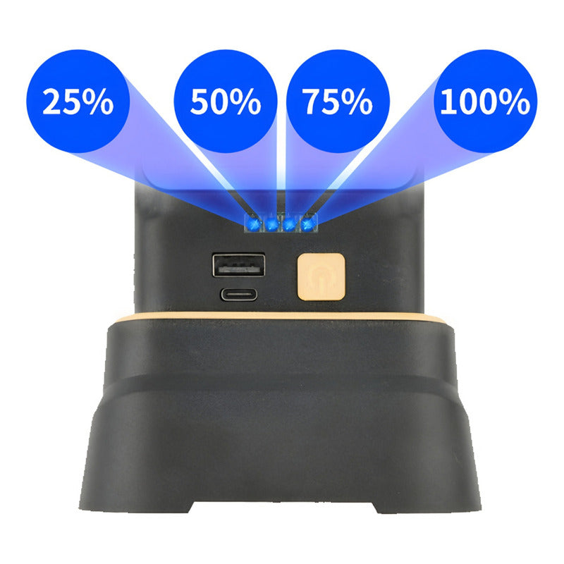 Lámpara De Emergencia Luz Led Recarga Solar /usb +base 48led