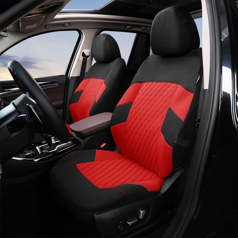 Funda Cubre Asiento Diseños Rojo Auto Universal 9piezas /ryc