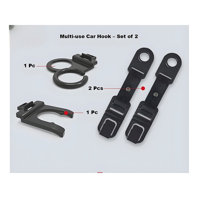 X2 Gancho Organizador Para Cabecera Auto Multiusos 4pcs /ryc