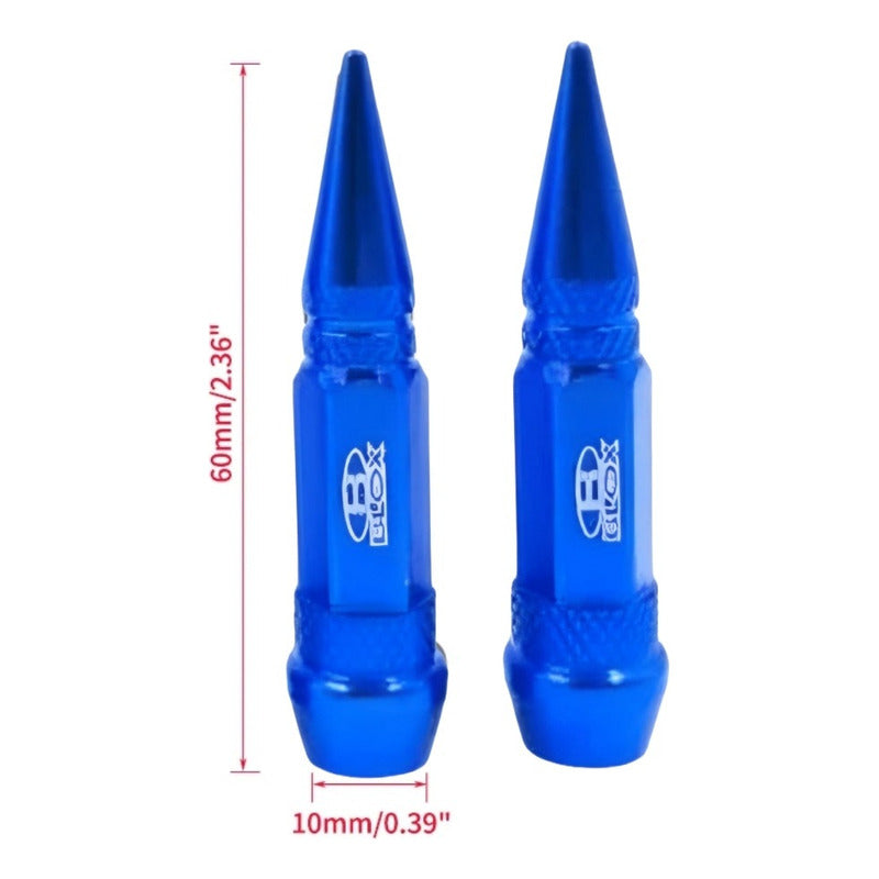 Set Tapa Válvula Punta Auto Moto Bicicleta 4 Pcs /r&c