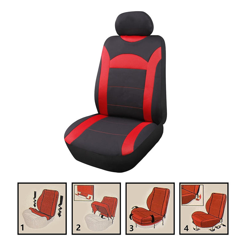 Funda Cubre Asiento Delantero Individual 2pcs Funda Malla X1